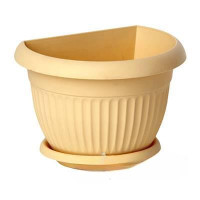 Кашпо ЛИВИЯ настенное 260мм Бел гл 4,7л М3112 (15)