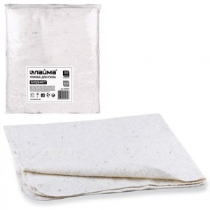 Тряпка д/мытья пола (компл. 20шт) ЛАЙМА бюджет, 100х80 см, хлопок+полиэфир, пл. 190 г/м2, 600842