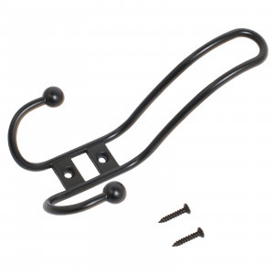 Крючок-вешалка мебельн 3-рожк 208A BL черный Инд. уп. на подвесе StahlBuro (160,40)