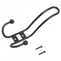 Крючок-вешалка мебельн 3-рожк 208A BL черный Инд. уп. на подвесе StahlBuro (160,40)