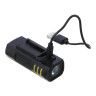 SILAPRO Фонарь передний 7.5х3см, 1LED, 3 реж., ABS, USB
