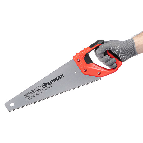 ЕРМАК Ножовка по дереву "Средний зуб 3D" 350мм