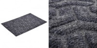 Коврик придверн.влаговпит.рельеф Greek 40*60см,h ворса=0,4см, серый,п/э,подложка резина 20101 Vortex