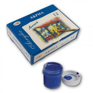 Краски акриловые ГАММА "Лицей", 12цв., 20мл, 242002