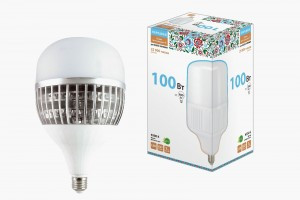 TDM Лампа св/д высокомощ. T-100 100W(9000lm) 6500К 6K E27 220V 150x253мм НАРОДНАЯ SQ0340-1588