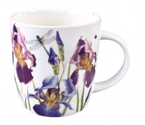 Кружка 360мл Ирисы фарфор (кратность 6шт!!!) МФК MFK07989