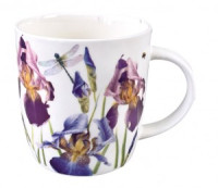 Кружка 360мл Ирисы фарфор (кратность 6шт!!!) МФК MFK07989