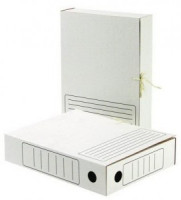 Папка Короб Архивный Attache,с завязками 75 мм ,белый 128990