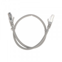 REXANT коммутац. шнур (патч-корд) S/FTP, cat6A 0,5м, литой, RJ45-RJ45, LSZH, серый, 02-0390-05