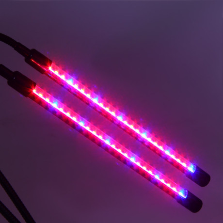 INBLOOM Светильник светодиодный для растений, 48LED, 3 реж, таймер, диммер, 6Вт, USB, PC, металл