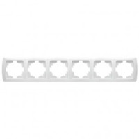 VIKO by Panasonic Carmen Рамка 6 мест. (пост.) гориз. белый 90571106-RU (Турция)