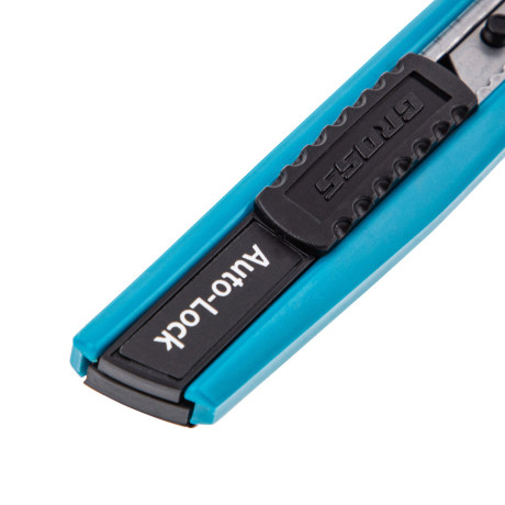 Нож, 145 мм, корпус ABS пластик, выдвижное сегментное лезвие 9 мм (SK-5) металлическая направляющая Gross