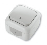 VIKO by Panasonic PALMIYE  (проходн.) на 2 направ.  ОУ бел.  10А IP54 90555404