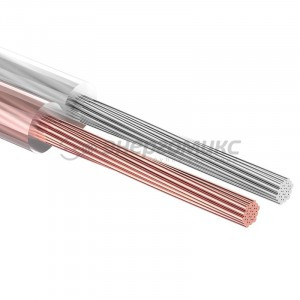 REXANT кабель акустический 2x0.5 прозрачный SILICON бухта 100 м  01-6303