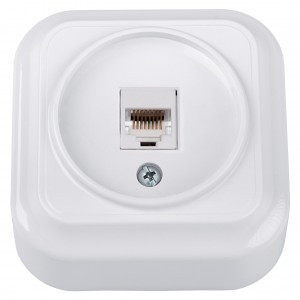 Bylectrica Вариант роз. комп. ОУ RJ45 (корп. ABS) белый РК18-5111