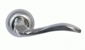 Ручка дверная компл.круг.основ. PUERTO Диталини никель матовый INAL 505-08 SN