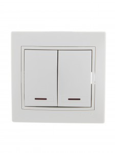 Lezard Мира выкл. СУ 2 кл. 10А (инд.) бел. (корпус PC) 701-0202-112