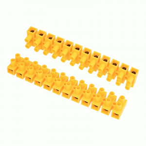 REXANT зажим винтовой ЗВИ-80 (KВ-35) 12пар, 10-35мм2, 80A, полипропилен, желтый (10шт, цена за шт)