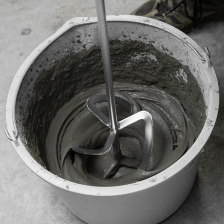 Насадка для миксера, для тяжелых растворов, 160 х 590 мм, оцинкованная, хвостовик резьба М14 Сибртех