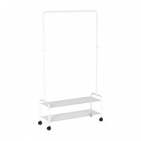 Вешалка напол. гардероб. Валенсия 32М на колес.(2полки)92*30*162(белый)до 20кг ВГВ32МБ под заказ ЗМИ