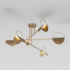 EUROSVET Люстра 9x6W G9 950x950x400 IP20 метал.золото 70148/6 GRAZIA Умный дом a062038