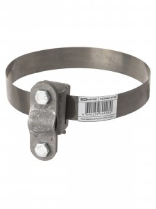 TDM Держатель хомут 10-160мм нерж.сталь, для прута 6-10мм, стальной зажим, термодиффузия SQ2402-3186