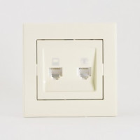 Lezard RAIN роз. компьют/телеф. СУ 1 мест. крем (корпус PC) 703-0303-143