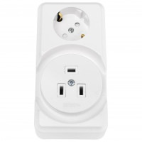 Bylectrica блок для электроплиты (роз.земля 16А+ РШ 2P+PE 32А) ОУ 250В, бел БРА32-016 (ВШ 742477)