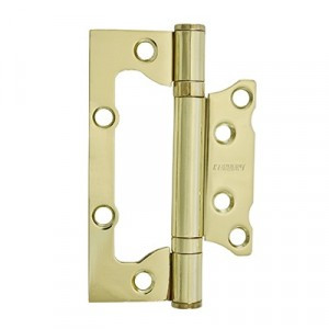 СТАНДАРТ 100x63 2BB BP  2мм латунь Петля накладная без врезки 1шт (50)