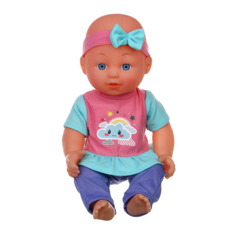 ИГРОЛЕНД Пупс 30 см с аксессуарами, PP, PVC, полиэстер, ABS, 41x10,5x33 см