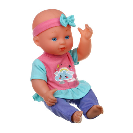 ИГРОЛЕНД Пупс 30 см с аксессуарами, PP, PVC, полиэстер, ABS, 41x10,5x33 см