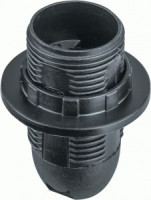 Navigator Патрон E14 пластик. люстровый с кольцом, черный NLH-PL-R1-E14-BL (50!) 61350