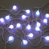 СНОУ БУМ Гирлянда эл. вьюн 4м, 20LED, шар 1,6см, белый, пост. свечение, ПВХ прозрачный, 220В