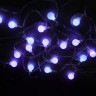 СНОУ БУМ Гирлянда эл. вьюн 4м, 20LED, шар 1,6см, белый, пост. свечение, ПВХ прозрачный, 220В