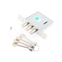 Замок врез ГАРДИАН-1001 сувальдный (3 ригеля 13,5мм)  \20