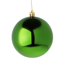 СНОУ БУМ Шар 10см пластик, зеленый, 26-239