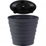 Кашпо БАРХАН 0,9л Антрацит КШ-4314 х30