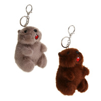 ИГРОЛЕНД Игрушка мягкая &quot;Орущий суслик&quot; с подвесом, 12 см, звук, 3xLR44, полиэстер, 2 дизайна