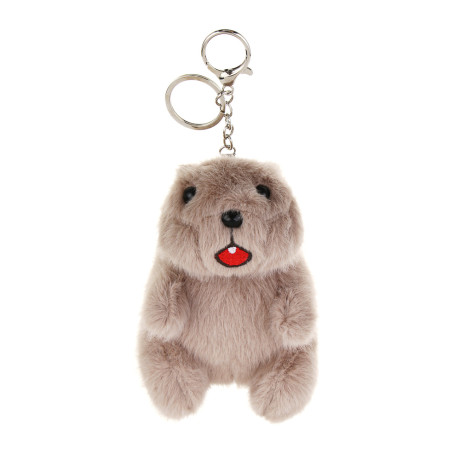 ИГРОЛЕНД Игрушка мягкая "Орущий суслик" с подвесом, 12 см, звук, 3xLR44, полиэстер, 2 дизайна