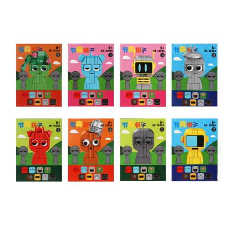 ИГРОЛЕНД Конструктор "Поющие монстрики", 8х3,5х11 см, ABS, 8 видов