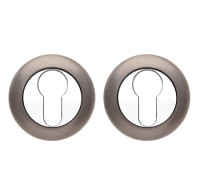 Накладка под цилиндр DP-C-14-GRF (графит) Круглая CODE DECO  (1пара)  \10 (200)