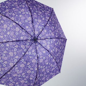 Зонт женский, механика, сплав, полиэстер, 53см, 8 спиц, фиолетовый