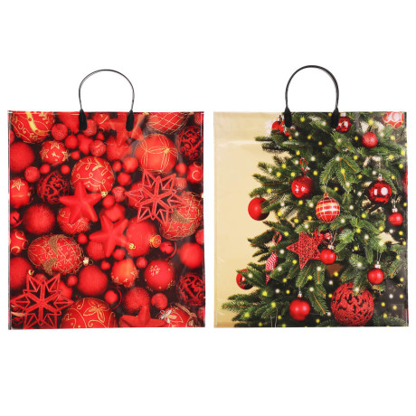 Пакет с пластиковой ручкой 40*44+3 «Новый год» 2 дизайна в асс.