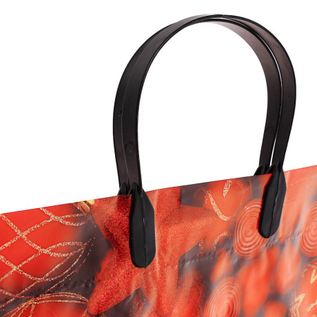 Пакет с пластиковой ручкой 40*44+3 «Новый год» 2 дизайна в асс.