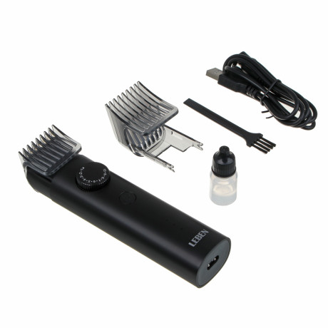 LEBEN Машинка для стрижки, 600 мА/ч, 2 часа работы, сталь, 3 Вт, влагозащита