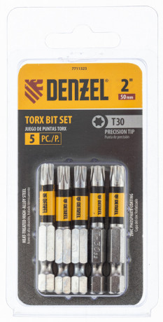 Бита T30x50, 5 шт. Denzel