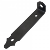 Домарт Проушина воротная 200*45*40толщ.5мм)черный) d 16мм10)