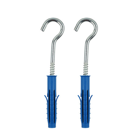 НАКРЕПКО Шуруп-крюк 6*60 с дюбелем 10 (2 шт) подвес 5/25