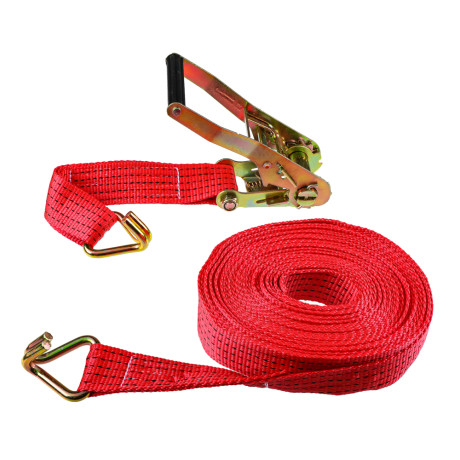 ЕРМАК / NG Стяжка груза с храповиком 230мм, 12м, шир.ленты 55мм, 5000/10000кг