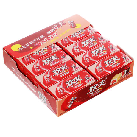 Жевательная резинка кубики с наполнителем HUANFU, 21,5 гр, кола